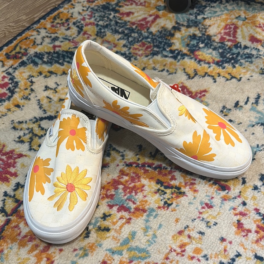 Vans Floral Slip-On Sneakers